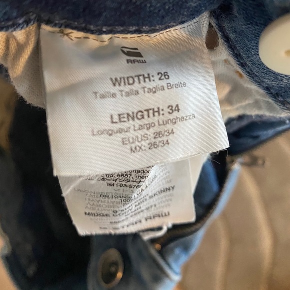 Raw Stretchy Skinny low/mid rise Tall Jeans - Picture 8 of 8